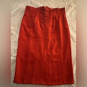 FELINE brand | Medium length skirt | Size L | Brick color